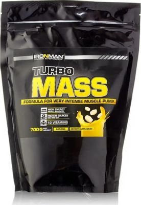 Обзор товара гейнер IRONMAN Turbo Mass, порошок , 700гр, банан (1636124 ...