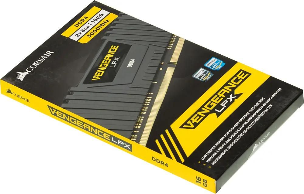 Оперативная память Corsair Vengeance LPX CMK16GX4M2B3000C15 DDR4