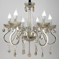 Люстра HIPER Jennie H824-6, 6 х 40 Вт, хром