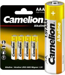 Изображение товара Батарейки CAMELION LR03-БП4NR AAA 1.5 В, 4 шт., надежное питание