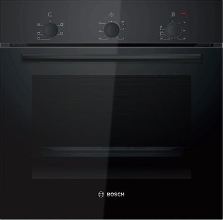 Духовой шкаф электрический Bosch Serie 2 HBF011BA1T, 71л, дверца с 2 стеклами, черный