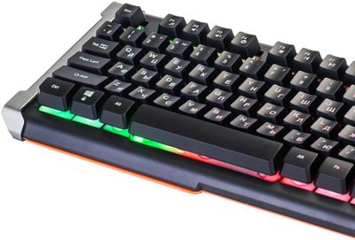 Клавиатура Oklick 717G BLACK DEATH, проводная, USB, мембранная