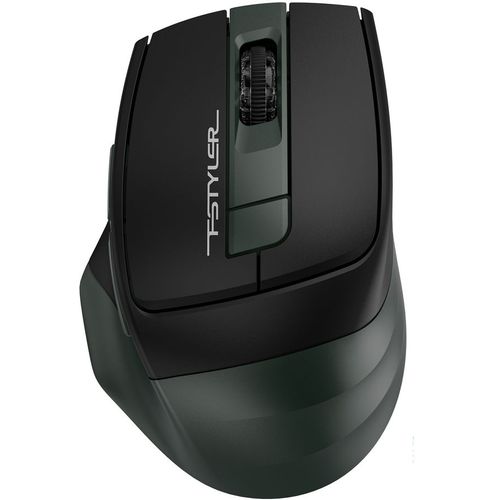 Мышь беспроводная A4TECH Fstyler FB35, Bluetooth/Радио, оптическая, USB, 2000dpi, зеленый и черный [fb35 midlight green]