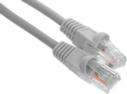 Патч-корд KINGPRICE KP-PC-c5e-1m-g литой (molded), UTP, кат.5E, 1м, серый