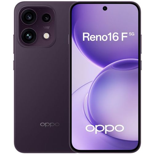 6.57" Смартфон OPPO Reno16 F 8/256Gb, CPH2859, NFC, AMOLED, 120Гц, 7000мAч, фиолетовый
