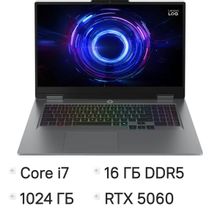 Изображение товара Игровой ноутбук Lenovo LOQ 17IRX10 17.3 IPS i7 GTX 16GB SSD без ОС серый