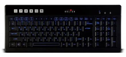 Клавиатура Oklick 490 S Illuminated,  USB, черный [bl741]