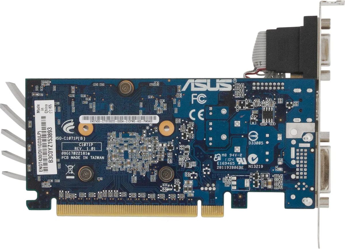 ASUS NVIDIA GeForce GT 430 1 DDR3 Low Profile Ret engt430 di 1gd3 lp eu 652117