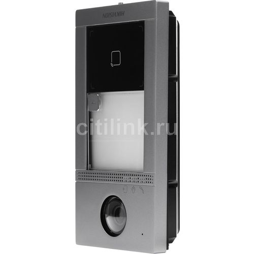 Видеопанель Hikvision DS-KV8113-WME1(C)/Flush, цветная, врезной, серебристый