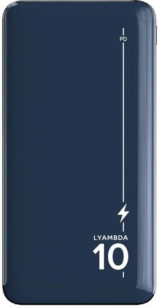 Внешний аккумулятор (Power Bank) LYAMBDA LP303, 10000мAч, темно-синий