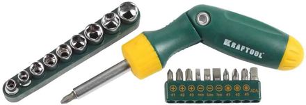 Отвертка с насадками Kraftool 26151-H21, 21 предмет