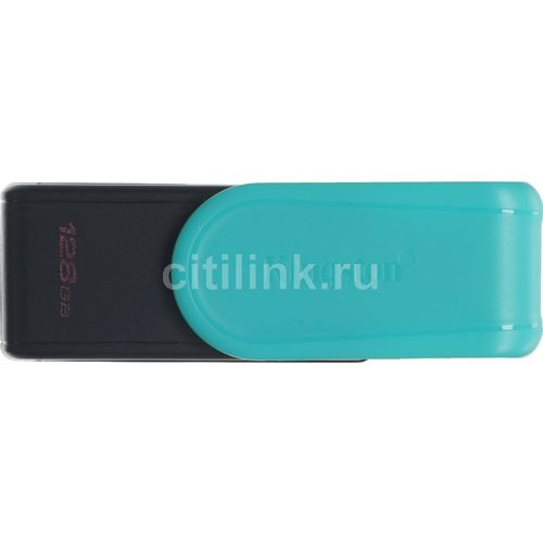 Флешка USB Kingston DataTraveler Exodia S 128ГБ, USB3.0, бирюзовый и черный [dtxs/128gb]
