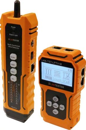 Кабельный тестер LanMaster LAN-TST-LPTV-M оранжевый, черный