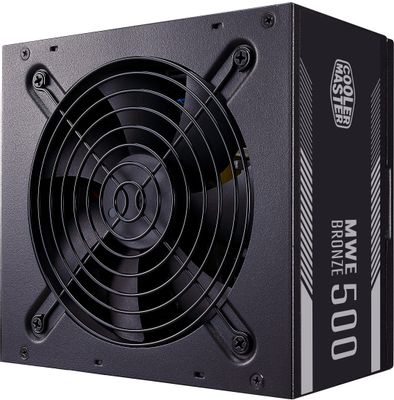 Блок питания Cooler Master MWE 500 Bronze V2,  500Вт,  120мм,  черный, retail [mpe-5001-acaab-eu]