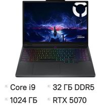 Изображение товара Ноутбук игровой Lenovo Legion 5 15IRX10, 15.1", 2025, OLED, Intel Core i9 14900HX 2.2ГГц, 24-ядерный, 32ГБ DDR5, 1ТБ SSD,  NVIDIA GeForce  RTX 5070 для ноутбуков - 8 ГБ, TGP 115Вт,  Windows 11 Home,  черный [83ly00htlk]