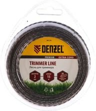 Изображение товара Леска для садовых триммеров DENZEL 96124 2мм 15м упакованная