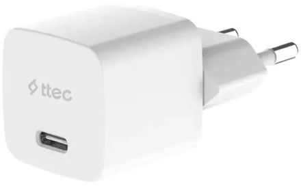 Сетевое зарядное устройство TTEC SmartCharger,  USB-C, 8-pin Lightning, 30Вт, 3A, белый [2scg30lb]