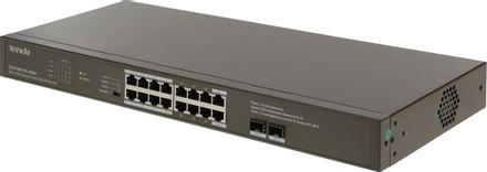 Коммутатор TENDA TEG1118P-16-250W, неуправляемый, 16 RJ-45, 10/100/1000 Мбит/с