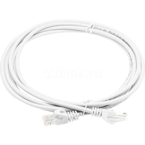 Патч-корд ITK вилка RJ-45, вилка RJ-45, кат.5E, ПВХ, 3м, серый [pc01-c5eu-3m-g]