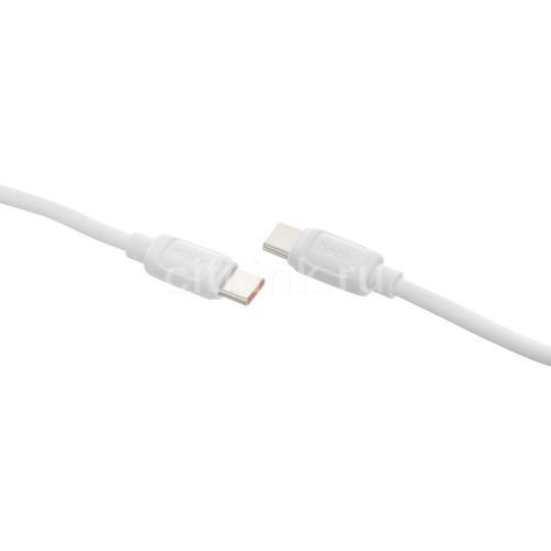 Кабель Hoco X115, USB Type-C (m) - USB Type-C (m), 1.2м, 5A, белый [52025]