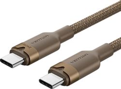 Кабель VENTION TRIJH, USB Type-C (m) (прямой) - USB Type-C (m) (прямой), бронзовый