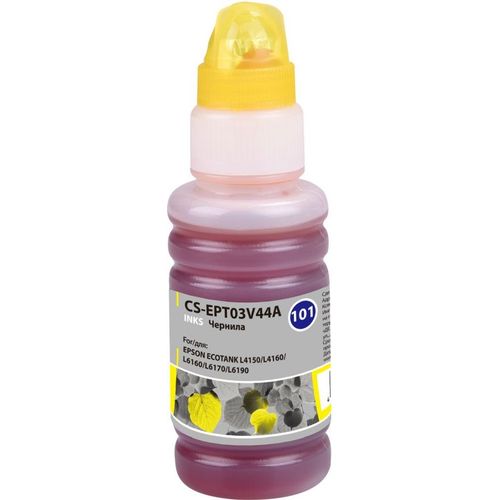 Чернила Cactus CS-EPT03V44A 101Y C13T03V44A, для Epson, 70мл, желтый
