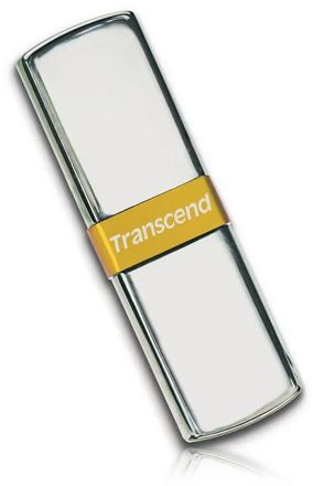 Флешка USB Transcend Jetflash V85 8ГБ, USB2.0, серебристый и золотистый [ts8gjfv85]