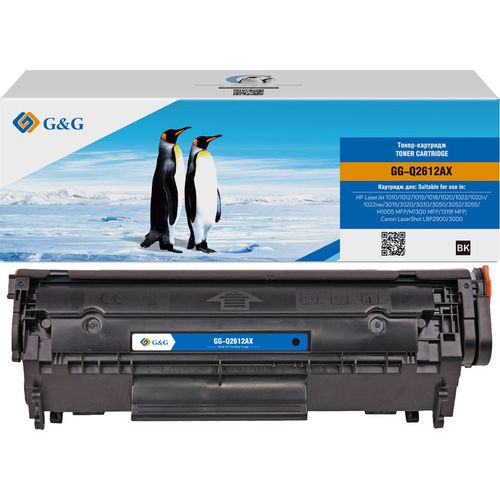 Картридж G&G GG-Q2612AX, черный / GG-Q2612AX