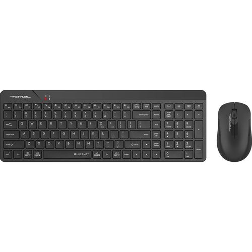 Комплект (клавиатура+мышь) A4TECH Fstyler FG2300 Air2, USB, беспроводной, черный [fg2300 air2 black]