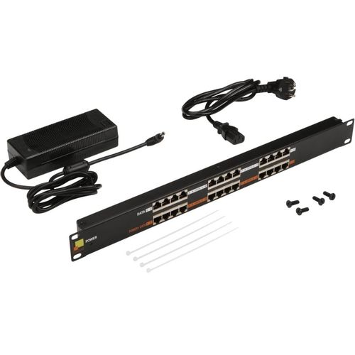 Патч-панель Lanmaster (LAN-PP12-POE/A1) 19" 1U 12xRJ45 кат.5E UTP