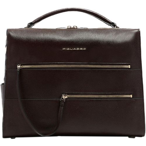 Деловая сумка Piquadro Patricia, кожа натуральная, коричневый [ca6774w140/m]
