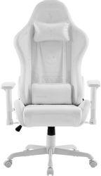 Кресло игровое ZONE 51 Frost, экокожа, до 150кг, белый