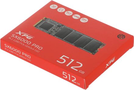 512ГБ SSD накопитель A-Data XPG SX6000 Pro ASX6000PNP-512GT-C M.2