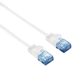 Патч-корд HAMA Slim-Flexible UTP, кат.6, 0.75м, белый