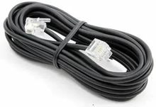 Кабель телефонный HAMA H-201139 10м, медь, многожильный, 1 шт, черный ...