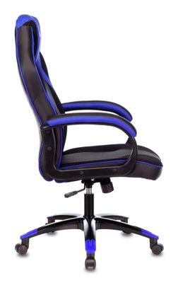 Кресло игровое ZOMBIE VIKING 2 AERO, на колесиках, эко.кожа/ткань, синий[viking 2 aero blue] – купить в Ситилинк