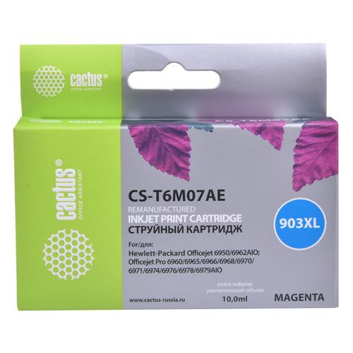 Картридж Cactus CS-T6M07AE, №903XL, пурпурный / CS-T6M07AE
