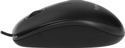 Мышь проводная Logitech B100, USB, черный