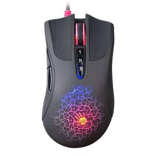 Мышь проводная A4TECH Bloody A90, игровая, оптическая, USB, 6200dpi, черный