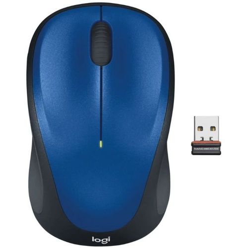 Мышь беспроводная Logitech M235n, радио, оптическая, USB, 1000dpi, синий и черный [910-007131]