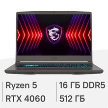 Изображение товара Ноутбук игровой MSI Thin A15 с AMD Ryzen 5 и RTX 4060