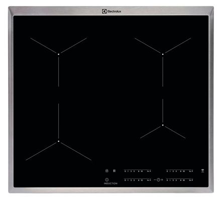 Индукционная варочная поверхность Electrolux EIT60443X, конфорок: 4 шт.,  стеклокерамика,  независимая, черный