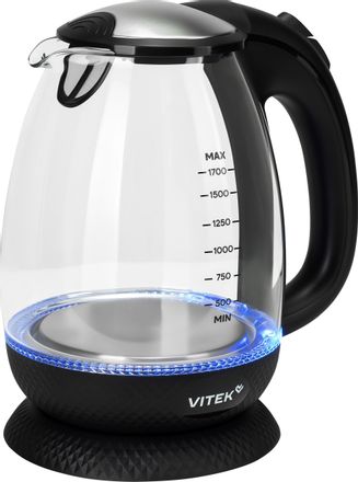 Чайник электрический Vitek VT-WK1057, 1.7л, стекло