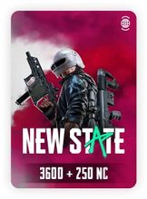 Изображение товара Пополнение игровой валюты NEW STATE MOBILE 3600+250 NC для России и мира