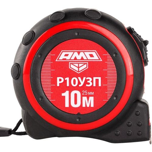 Рулетка строительная AMO Р10У3П, 10м x25мм, с автостопом
