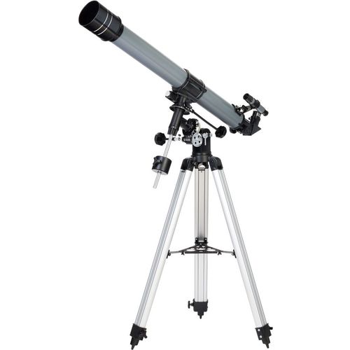 Телескоп LEVENHUK 70 PLUS рефрактор d70мм fl900мм 140x серый, черный [77108]