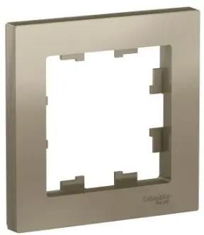 Рамка Schneider Electric ATN000501 (ATN000501) накладная 1шт ABS пластик шампань