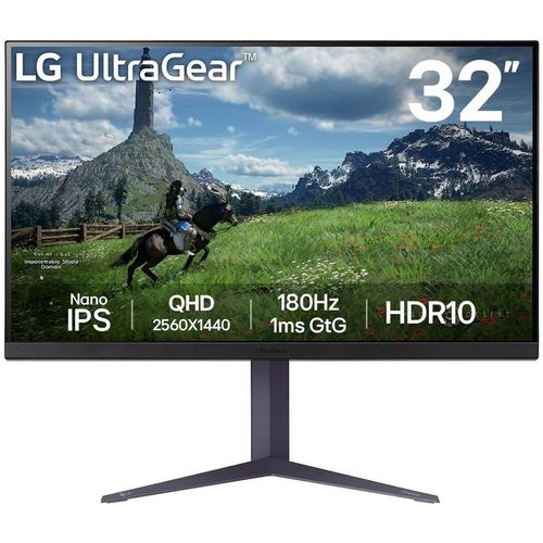 31.5″ Монитор LG UltraGear 32GS85Q-B, 2560×1440, IPS, 180Гц, 2хHDMI, 1хDP, черный [32gs85q-b.aruz]