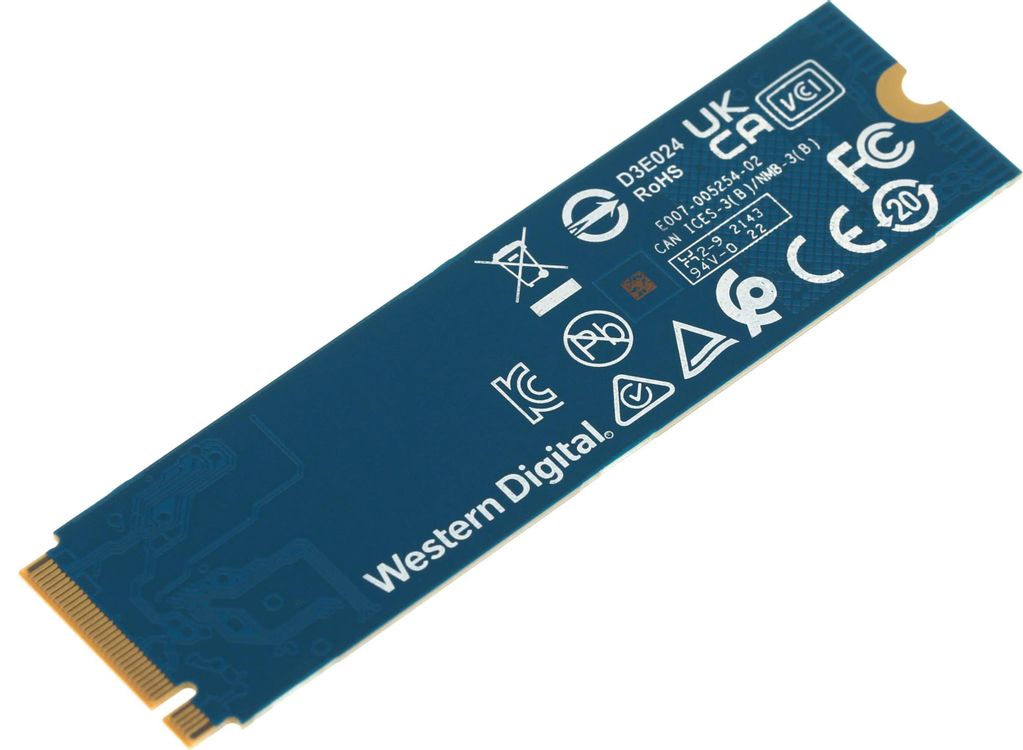 SSD накопитель WD Blue SN570 WDS500G3B0C 500ГБ, M.2 2280, PCIe 3.0