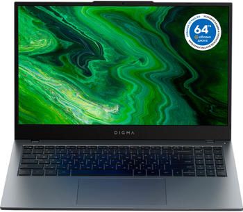 Ноутбук Digma Pro Fortis M, 15.6",  Intel Core i7 10710U, 6-ядерный, 16ГБ 512ГБ SSD,  Intel UHD Graphics , серый